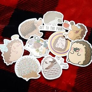 Cute Hedgehog Sticker Set
